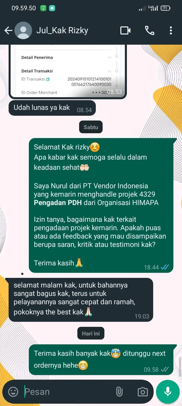 TESTIMONI 4329