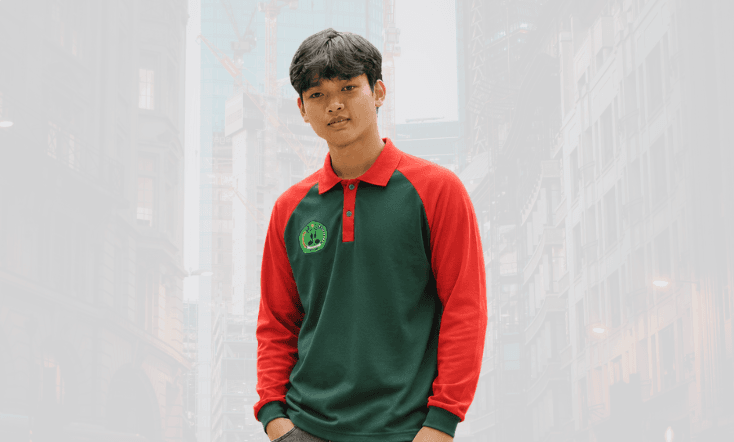 Kaos polo long sleeve